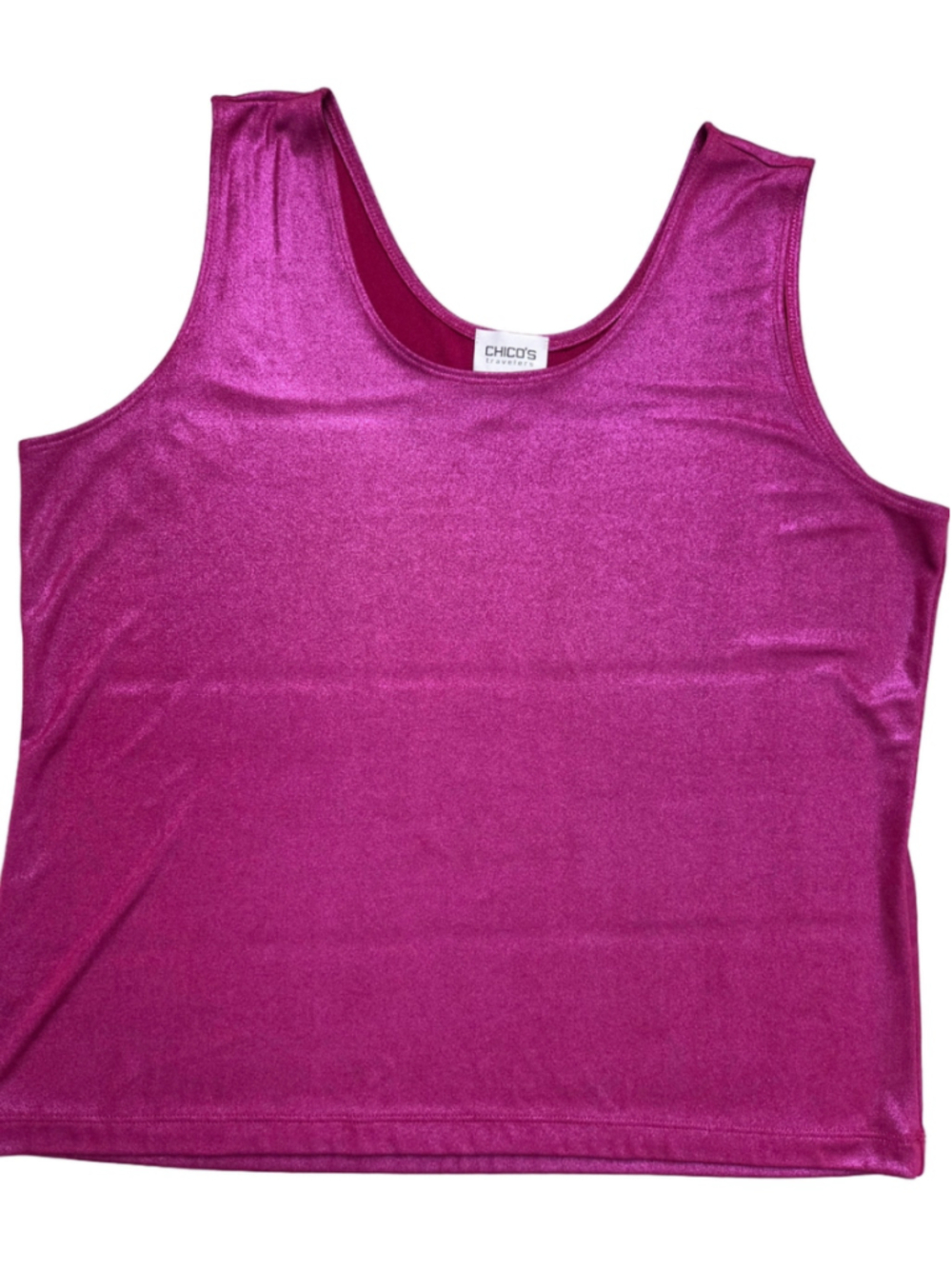 Women's Chico's Travelers Magenta Tank Top Size 3 or XL standard.